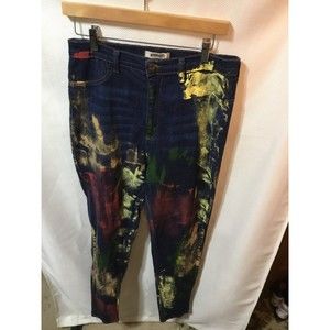 Aphrodite Stretch Jeans EUC Size 1X Paint Splattered